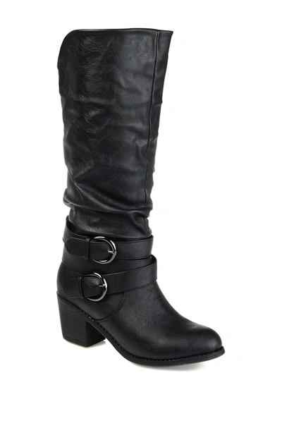 Journee Collection Journee Late Buckle Tall Boot In Black