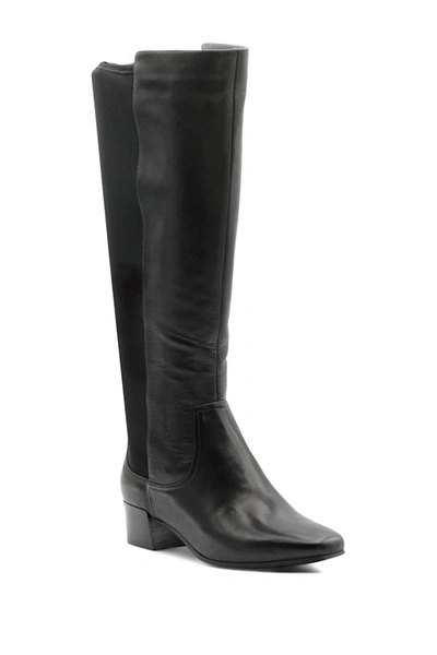 Shop Adrienne Vittadini Cecil Tall Boot In Black-ss