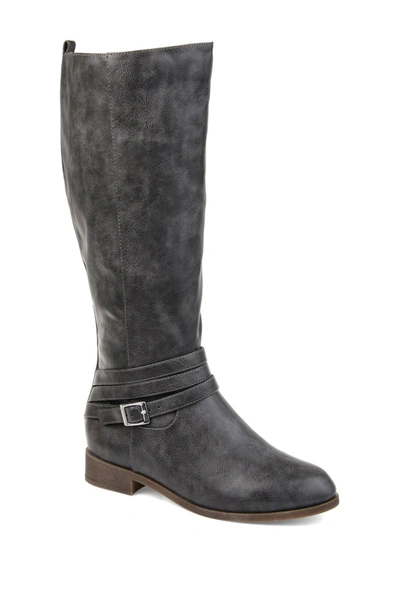 Shop Journee Collection Journee Ivie Tall Boot In Grey
