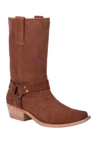 Shop Dingo Boo Western Harness Boot In Whiskey Suede