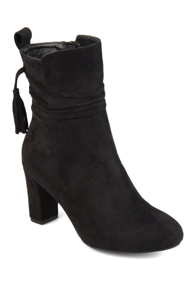 Journee Collection Zuri Tassel Ankle Bootie In Black