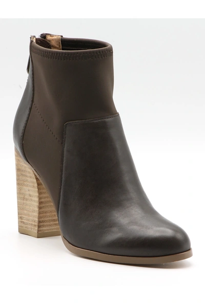 Shop Adrienne Vittadini Ratti Stacked Block Heel Bootie In Java-cs