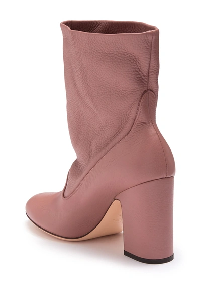 Shop Agl Attilio Giusti Leombruni Slouchy Block Heel Low Boot In Pink