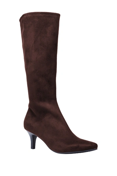 Shop Impo Noland Stretch Tall Dress Boot In Earth