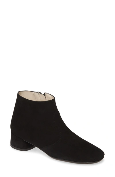 Shop Amalfi By Rangoni Reggia Cashmere Suede Ankle Bootie In Black Cashmere