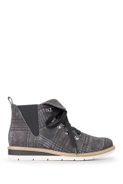 Shop Adam Tucker Ajay Pull-on Hiker Sliver Wedge Boot In Bk Gy Fb P