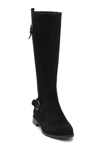 Shop La Canadienne Lentina Waterproof Knee High Boot In Black Suede