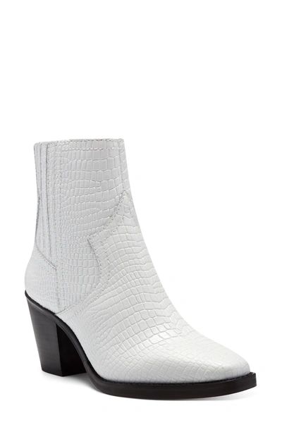 Shop Lucky Brand Jaide Bootie In Blanche Leather