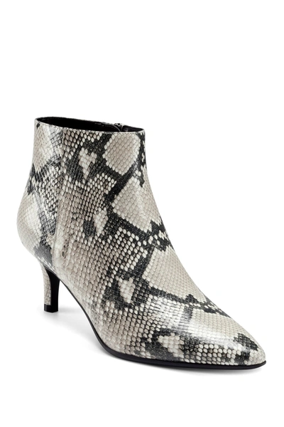 Shop Aerosoles Epigram Leather Bootie In Natural Snake