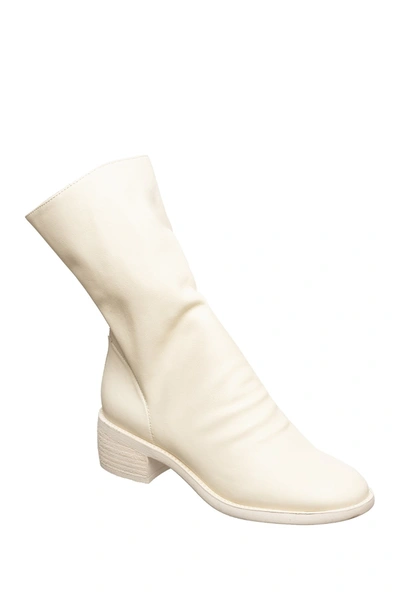 Shop Antelope Ruched Leather Boot In Make Up