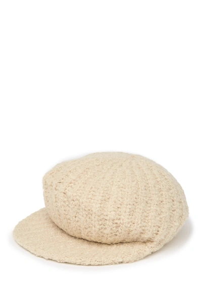 Shop Echo Boucle Knit Gibson Hat In Ecru