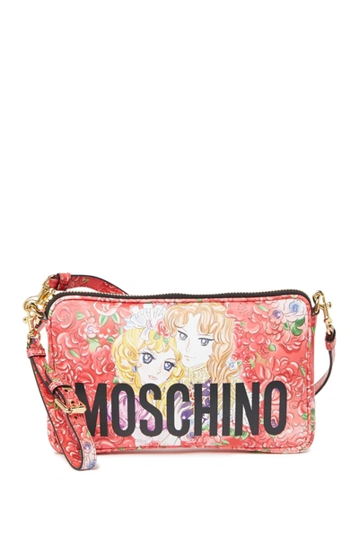 Shop Moschino Printed Crossbody Bag In Fantasy Print