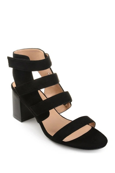 Shop Journee Collection Perkin Block Heel Sandal In Black