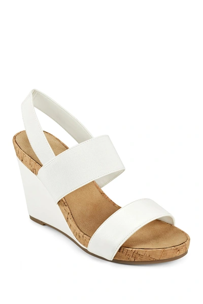 Shop Aerosoles Putnam Slingback Wedge Sandal In White