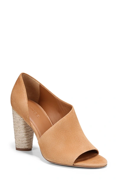 Shop Vince Percey Block Heel Sandal In Tan