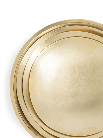 Shop Tom Dixon Form Bowl Set In Gold