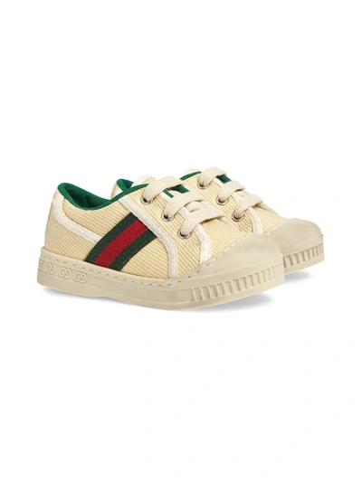 Shop Gucci Tennis 1977 Low-top Sneakers In White