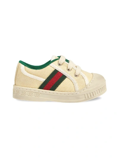 Shop Gucci Tennis 1977 Low-top Sneakers In White