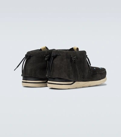 Shop Visvim Fbt Lhamo Folk Shoes In Black