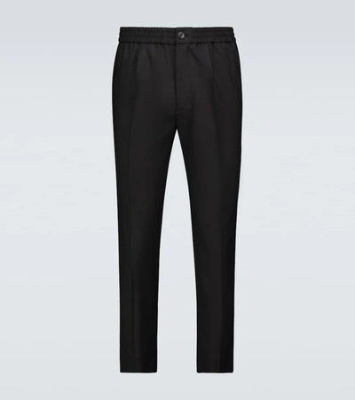 Shop Ami Alexandre Mattiussi Wool Pants In Black