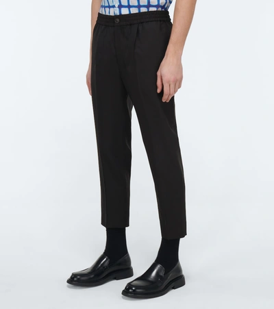 Shop Ami Alexandre Mattiussi Wool Pants In Black