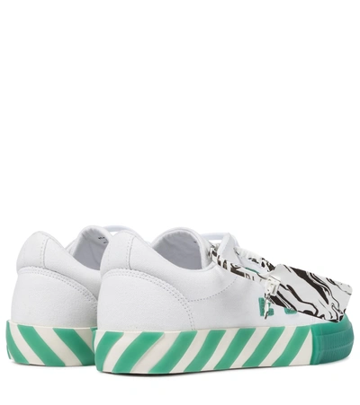 Shop Off-white Low Vulcanized Canvas Sneakers In White