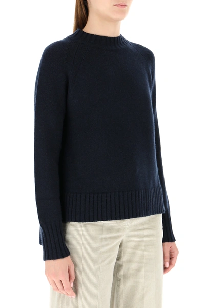 Shop Max Mara Midnight Blue Wool Blend Modena Sweater Nd  Donna M