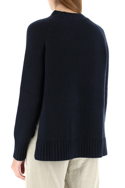 Shop Max Mara Midnight Blue Wool Blend Modena Sweater Nd  Donna M