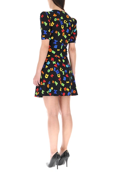 Shop Moschino Printed Stretch Viscose Mini Dress Nd  Donna 42