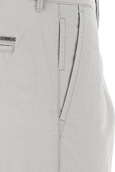 Shop Hugo Boss Light Grey Stretch Cotton Blend Chino Pant Nd Boss Uomo 48