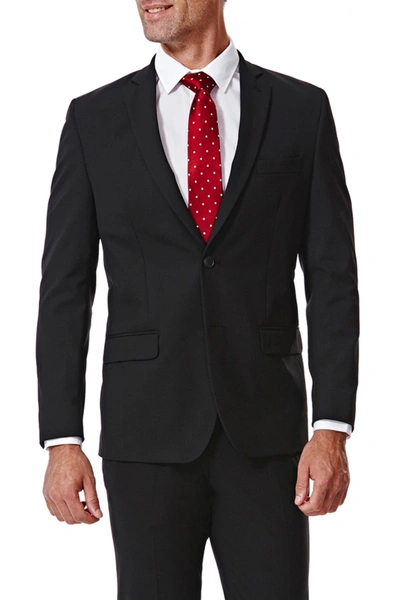 Shop Haggar J.m.  4-way Stretch Slim Fit Suit Separate Jacket In Black