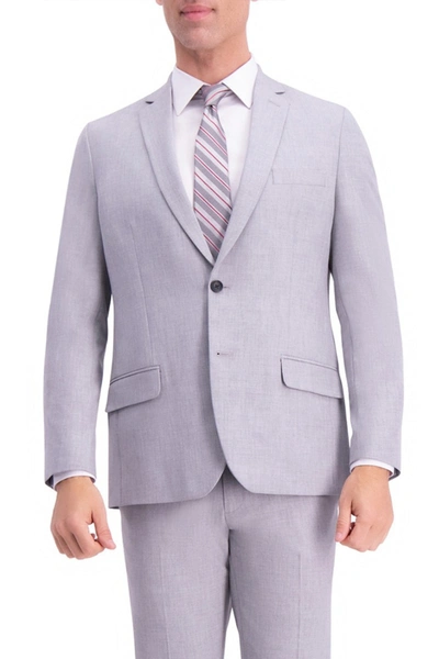Shop Haggar J.m.  4-way Stretch Slim Fit Suit Separate Jacket In Lt Grey