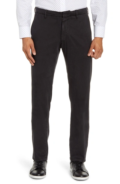 Shop Zachary Prell Aster Straight Fit Pants In Black