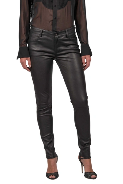 Shop Robert Graham Khloe Leather Pants In Black