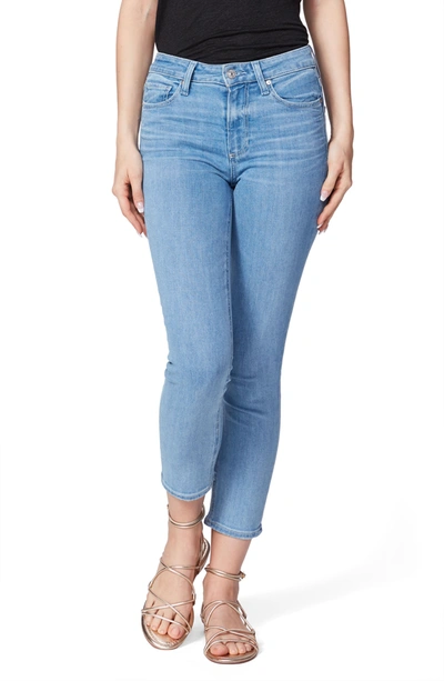 Shop Paige Hoxton Crop Skinny Jeans In Skylee Torn Back Hem