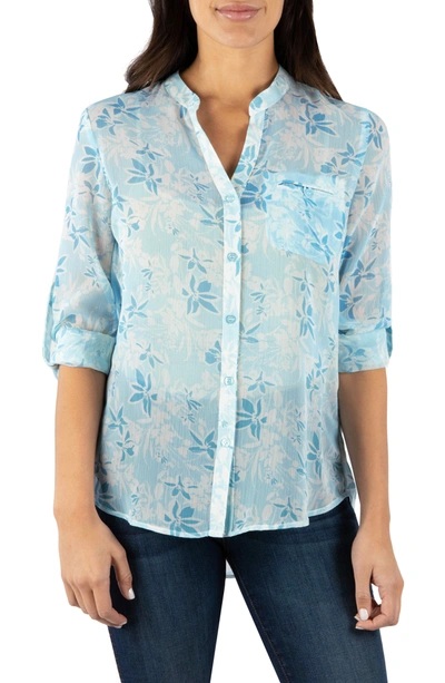 Shop Kut From The Kloth Jasmine Top In Niccolo-lt Blue