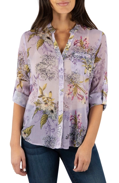 Shop Kut From The Kloth Jasmine Top In Vienna-lilac