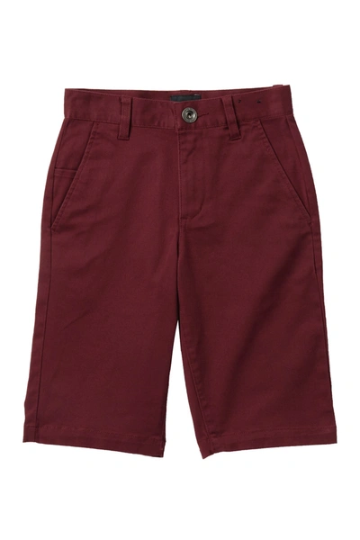 Shop Rvca Weekday Shorts In Bordeaux