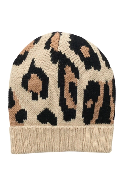 Shop Eugenia Kim Alexis Intarsia Cashmere Knit Cap In Camel