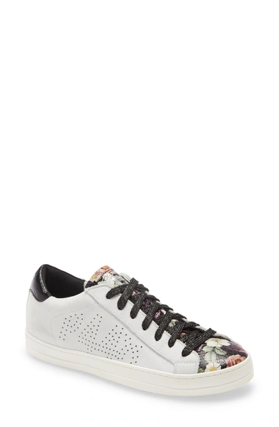 Shop P448 John Low Top Sneaker In White/ Floral