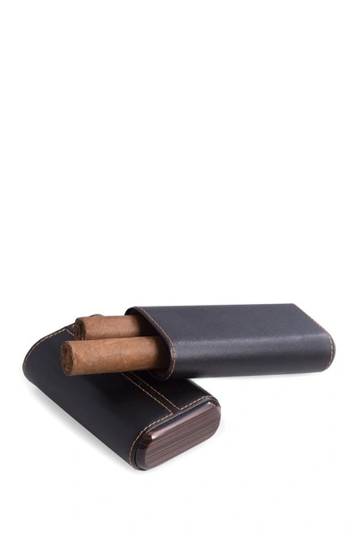 Shop Bey-berk Black Cigar Case