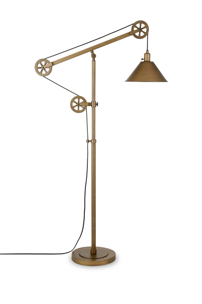 Shop Addison And Lane Descartes Floor Lamp In Brass