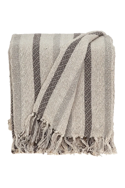 Parkland Collection Robby Transitional Beige 52" X 67" Woven Handloom Throw In Beige