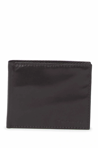 Shop Tahari Rfid Bifold Leather Wallet In 01rf-brown