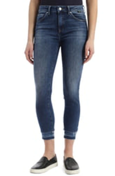 Shop Mavi Tess High Waist Double Released Hem Skinny Jeans In Double Hem Vintage
