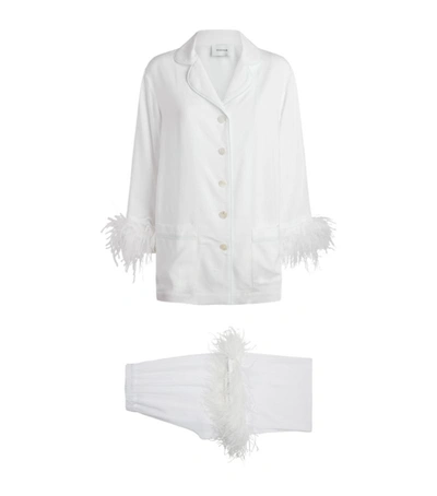 Shop Sleeper Double Feather-trimmed Party Pyjama Set