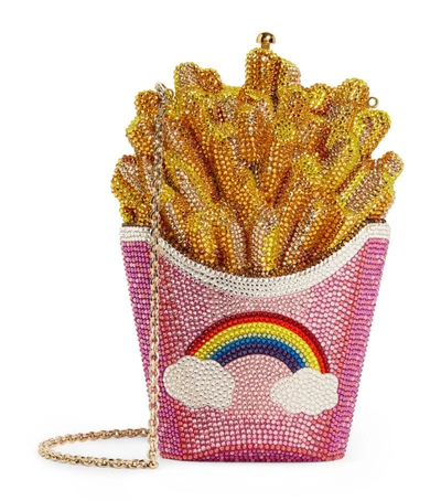 Shop Judith Leiber Crystal-embellished French Fries Clutch Bag