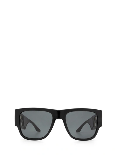 Shop Versace Ve4403 Black Sunglasses In Gb1/87