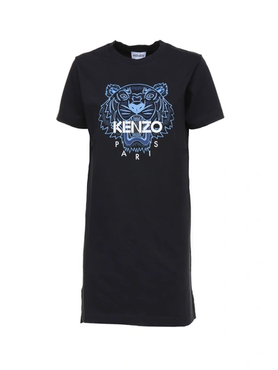 Shop Kenzo Tiger T-shirt Dress In Black