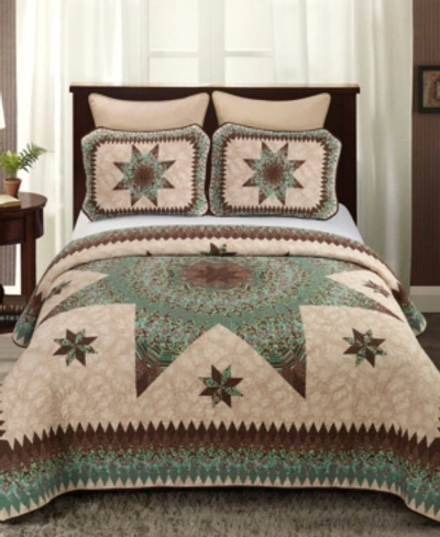 Shop American Heritage Textiles Sea Breeze Star Quilt 3 Piece Set, Queen In Multi
